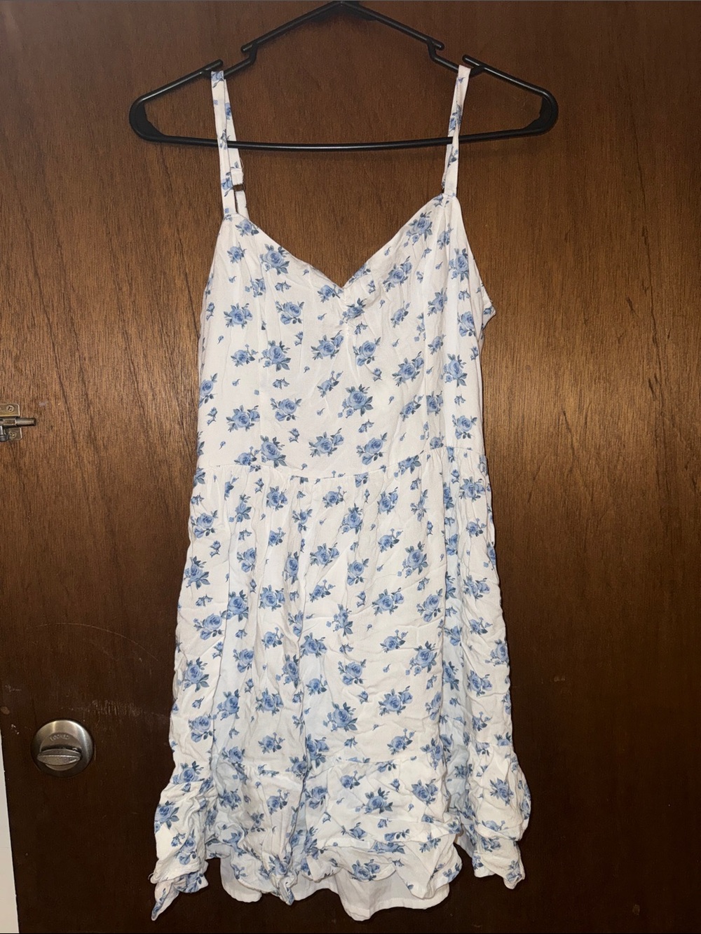 Women’s White & Blue Floral Sundress
